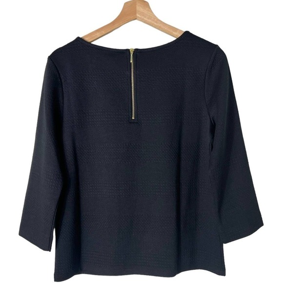 New Women’s Chicos Textured Pointe 3/4 Sleeve Top Size 00 - Picture 4 of 9